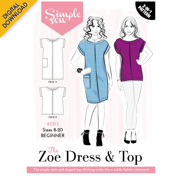 Digital Download | Simple Sew Zoe Dress and Top Pattern