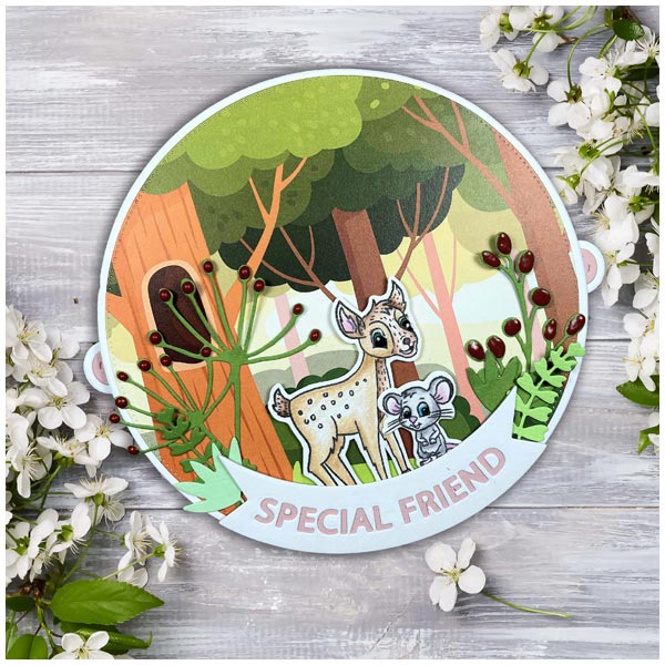 Made To Surprise A5 Clear Stamp Set Woodland Scenes Animals by Sam Calcott | Set of 19