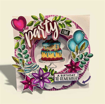 Made to Surprise A5 Stamp and Die Set Birthday Fun | Swivel & See