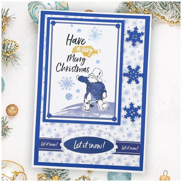 Paddington 8in x 8in Paper Pack Festive Paddington Christmas With Paddington 190gsm | 24 sheets