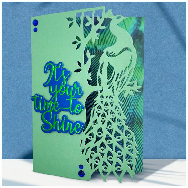 Card Making Magic 5in x 7in Printed Paper Pack Just Peacocks 190gsm | 24 Sheets
