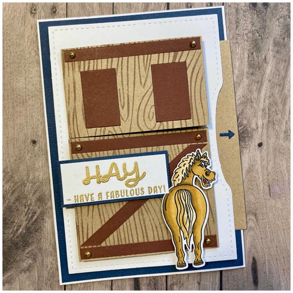 Made To Surprise Die & Stamp Set Flip and See Barn Door | Set of 2