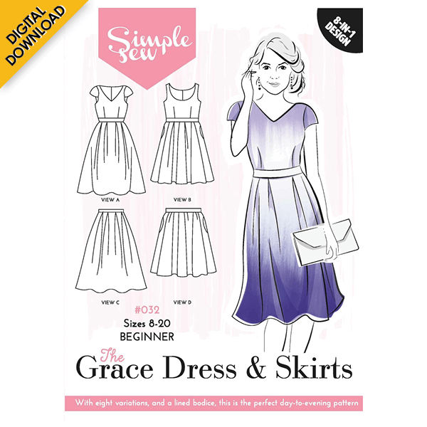 Digital Download | Simple Sew Grace Dress & Skirts Sewing Pattern