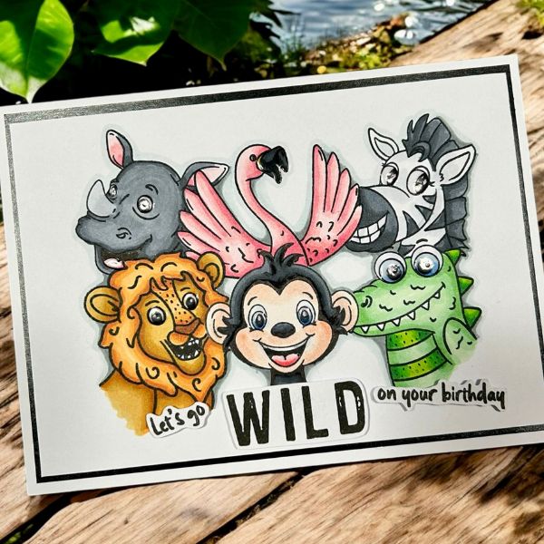 Made To Surprise A5 Clear Stamp and Die Set Animal Madness Wild Friends | Set of 24