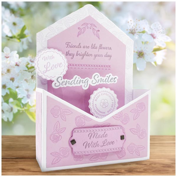 Card Making Magic Die Set 6in x 6in Flower Box & Card Set of 24 | Flower Box Cards Collection