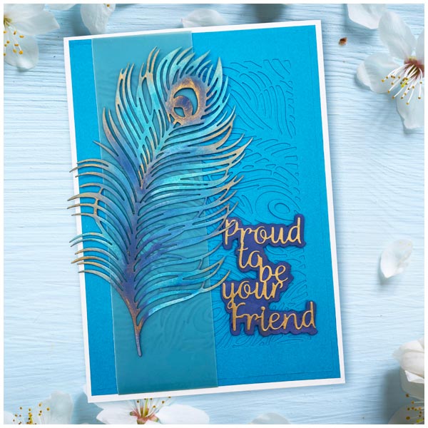 Card Making Magic Die Set Just Peacocks Simply Beautiful | Set of 11