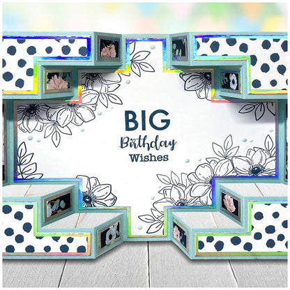 Made To Surprise Die Set 5in x 7in Tri-Fold Showstopper Mechanism Set of 13 | Showstopper Collection