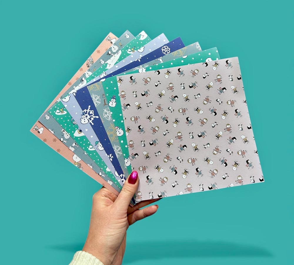 Peanuts 8 x 8 Paper Pack Snow Drift | Winter Break