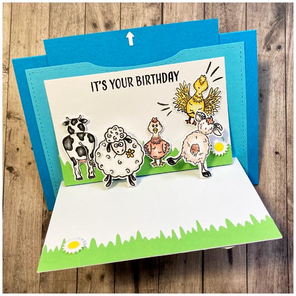 Made To Surprise Mechanism Die Set 5in x 7in Flip and See Flip Flap Card | Set of 8