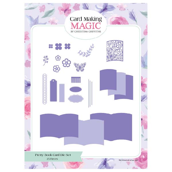 Card Making Magic Die Set Pretty Book Card Set of 25 | Pretty Books Collection