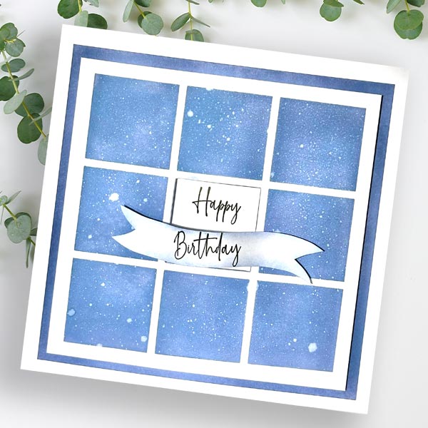 Frugal Crafter 9 x 12 Stencil Set Rectangles, grid and journaling
