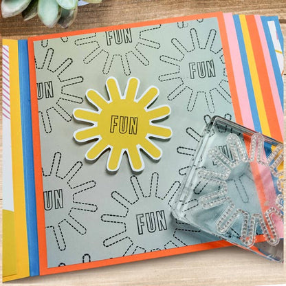 Simply Made Crafts Clear Stamp and Die Set Sunshine Accessories | Set of 28