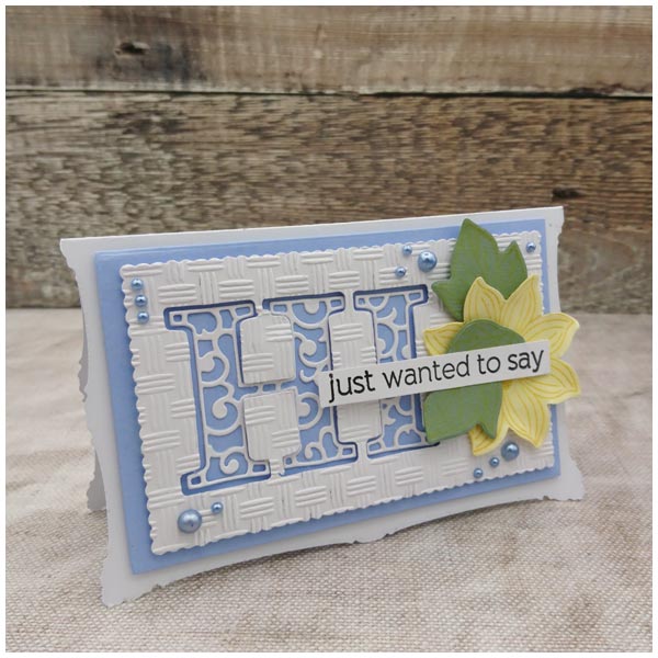 Card Making Magic Dies Overlay Alphabet Everyday Edition Filigree Pattern by Christina Griffiths