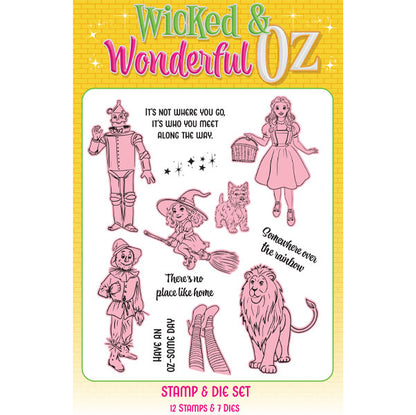Wizard of Oz Die and A5 Stamp Set Follow The Yellow Brick Road | Wicked & Wonderful Oz