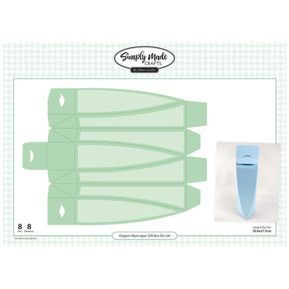 Simply Made Crafts Die Set Elegant Skyscraper Gift Box Set of 8 Thinking Outside The Box Collection