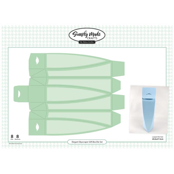 Simply Made Crafts Die Set Elegant Skyscraper Gift Box Set of 8 Thinking Outside The Box Collection