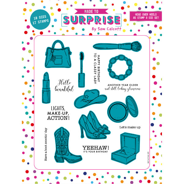 Made to Surprise A5 Stamp and Die Set Head Over Heels | Going Full Circle