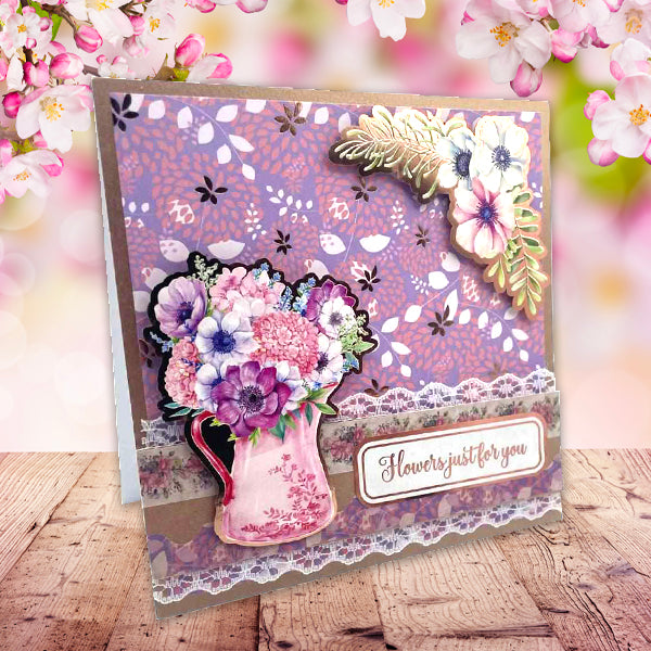 Card Making Magic A5 Washi Sheets Bouquet In Bloom Florals | 4 Sheets
