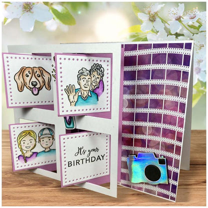 Made To Surprise Clear Stamp & Die Set Selfies People by Sam Calcott | Set of 26