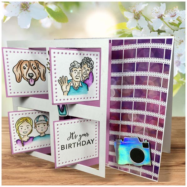 Made To Surprise Clear Stamp & Die Set Selfies People by Sam Calcott | Set of 26