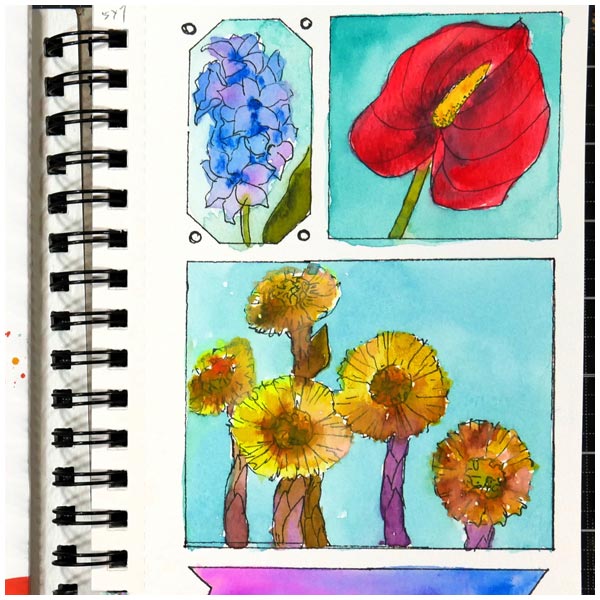 Frugal Crafter Stencil and Mask Set Sketchbook Floozy Set 3 | 9in x 12in