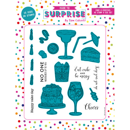 Made to Surprise A5 Stamp and Die Set Cake & Cocktail | Going Full Circle