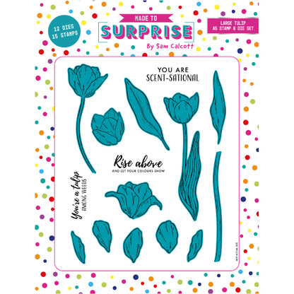 Made to Surprise A5 Stamp and Die Large Tulip | Bloomin' Wonderful