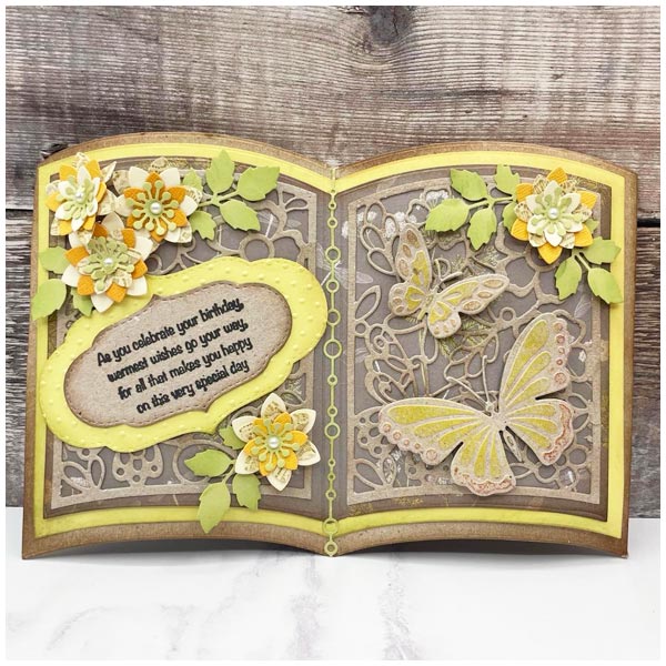 Card Making Magic Die Set Pretty Book Card Set of 25 | Pretty Books Collection