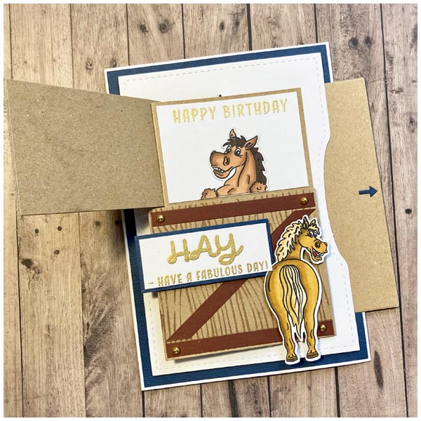 Made To Surprise Die & Stamp Set Flip and See Barn Door | Set of 2