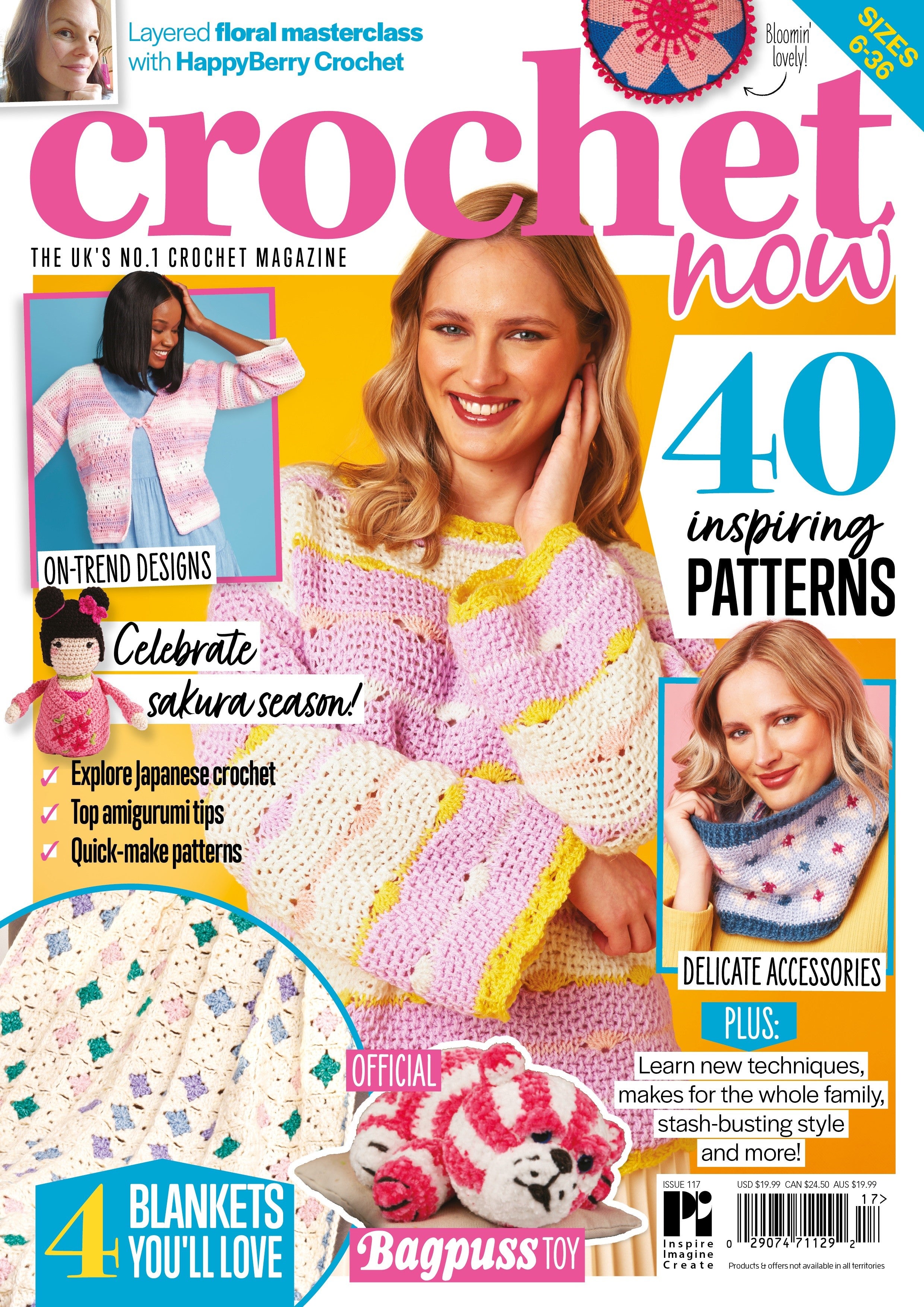 Crochet Now Magazine #117 With Exclusive Chunky Hook Set & Bonus Chunky Makes Pattern Booklet