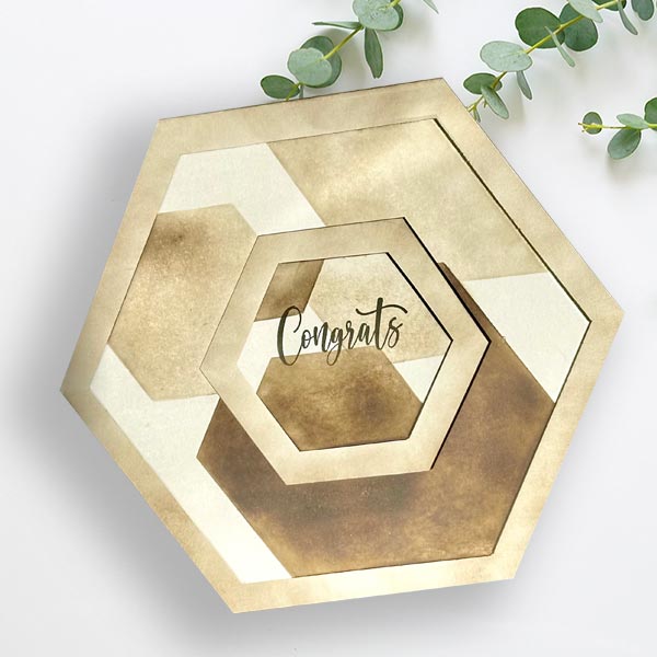 Frugal Crafter 8 x 8 Stencil Set Squares and hexagons