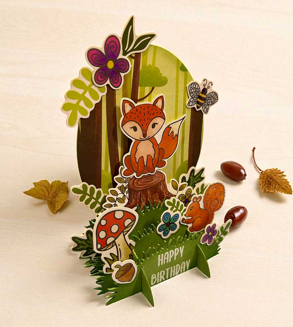 Made to Surprise 3D Folding Mechanism die set | Enchanted Forest