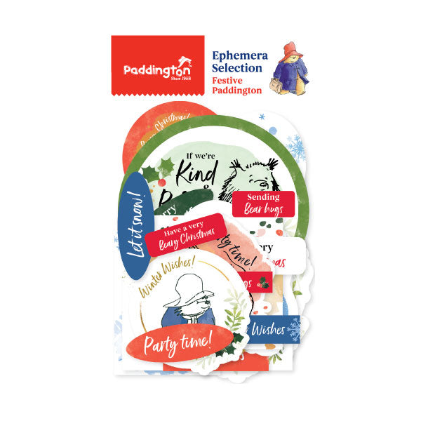 Paddington A6 Ephemera Set of 29 | Festive Paddington Collection
