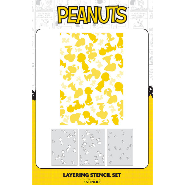 Peanuts A5 Layering Stencil Set Snoopy Icons | J'adore La Plage