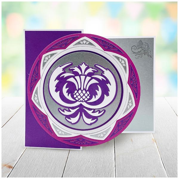 Card Making Magic Die Set Thistle Panel