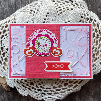 Peanuts US A2 3D Embossing Folder XOXO | Love Is…
