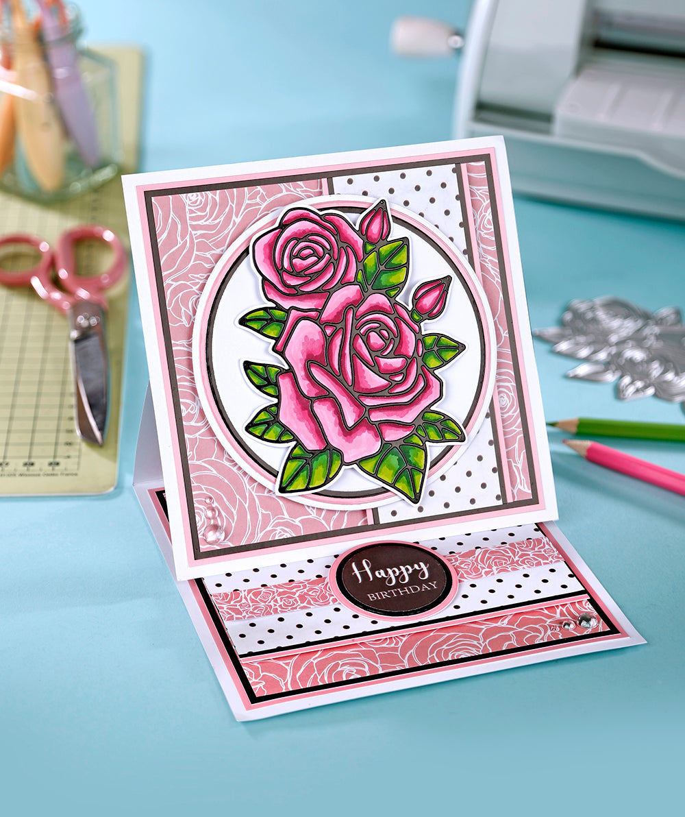 Die Cutting Essentials 115 Digital Downloads - Roses Papers & Toppers