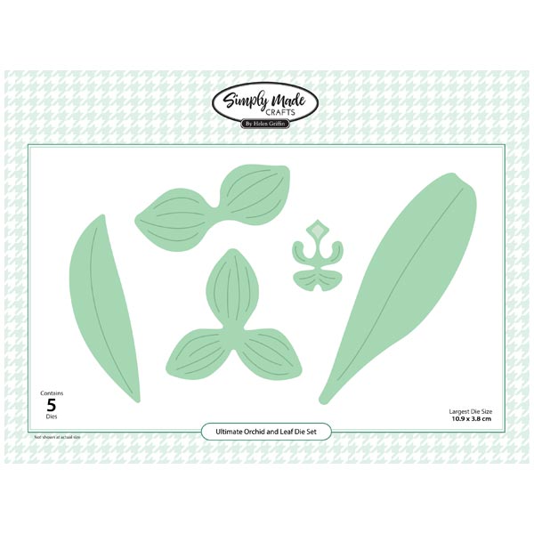 Simply Made Crafts Die Set Ultimate Orchid and Leaf Set of 5 | Botanical Collection