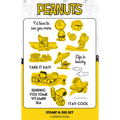 Peanuts Die and A5 Stamp Set High Tides & Good Vibes | J'adore La Plage