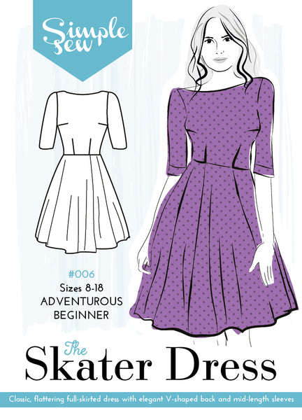 Skater Dress Sewing Pattern Simple Sew Skater Dress (Digital Download)   Craftworld