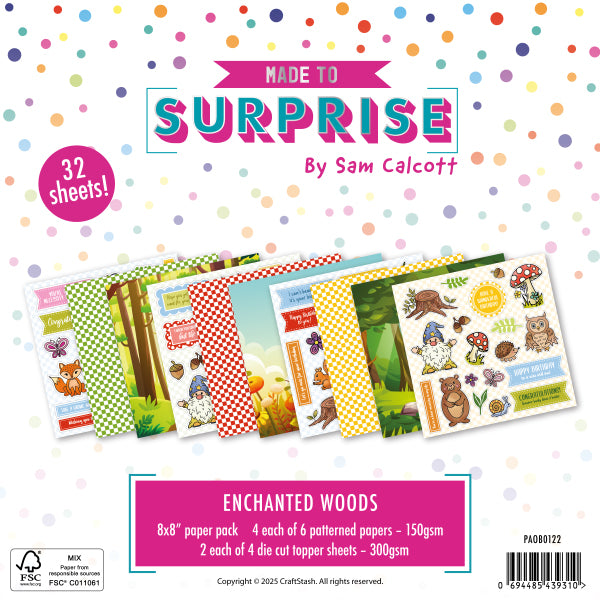 Made to Surprise 8'' x 8'' Paper Pack Enchanted Woods | Enchanted Forest