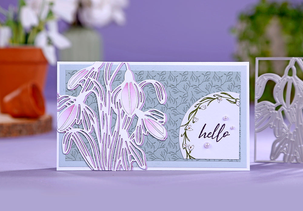 Die Cutting Essentials 111 Digital Downloads - Sweet Snowdrops papers & toppers