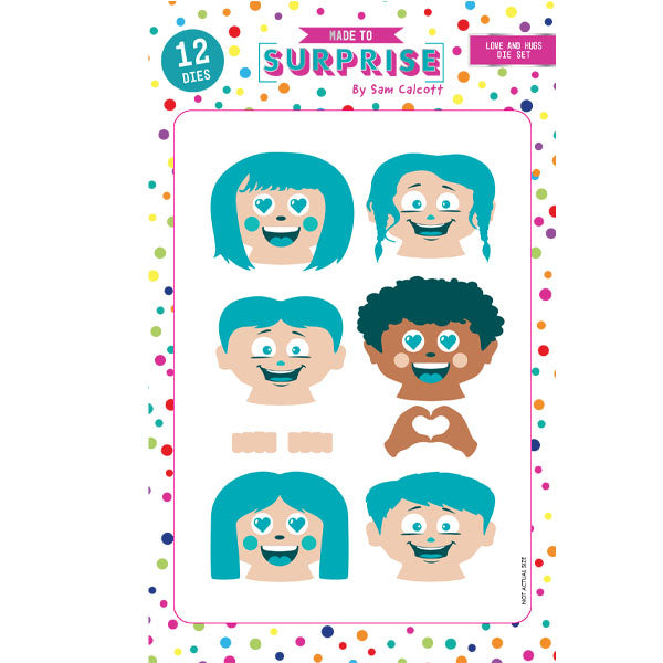 Made to Surprise Layering Die Set Changing Faces Love and Hugs | Set of 12