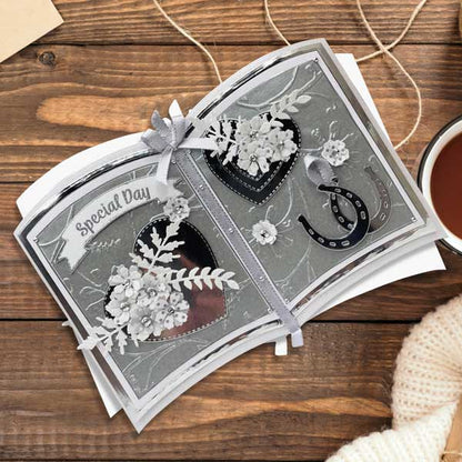 Card Making Magic A5 Die & Stamp Set Wedding & Anniversary Set of 18 | Pretty Books Collection
