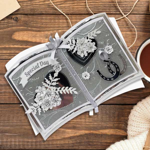 Card Making Magic A5 Die & Stamp Set Wedding & Anniversary Set of 18 | Pretty Books Collection