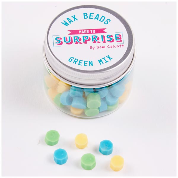 Made To Surprise Wax Seal Beads Set Happy Mail Green Mix