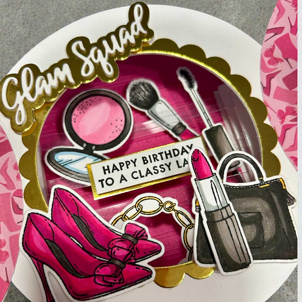 Made to Surprise A5 Stamp and Die Set Head Over Heels | Going Full Circle