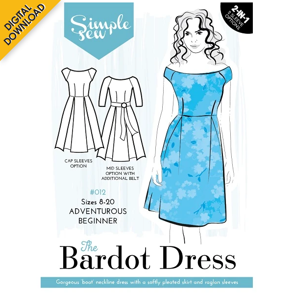 Digital Download | Simple Sew Bardot Dress Pattern