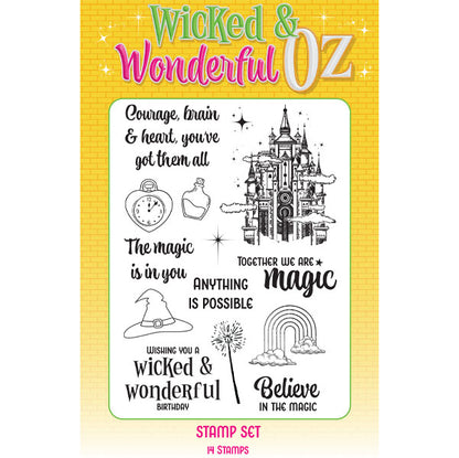Wizard of Oz A5 Stamp Set Believe In The Magic | Wicked & Wonderful Oz