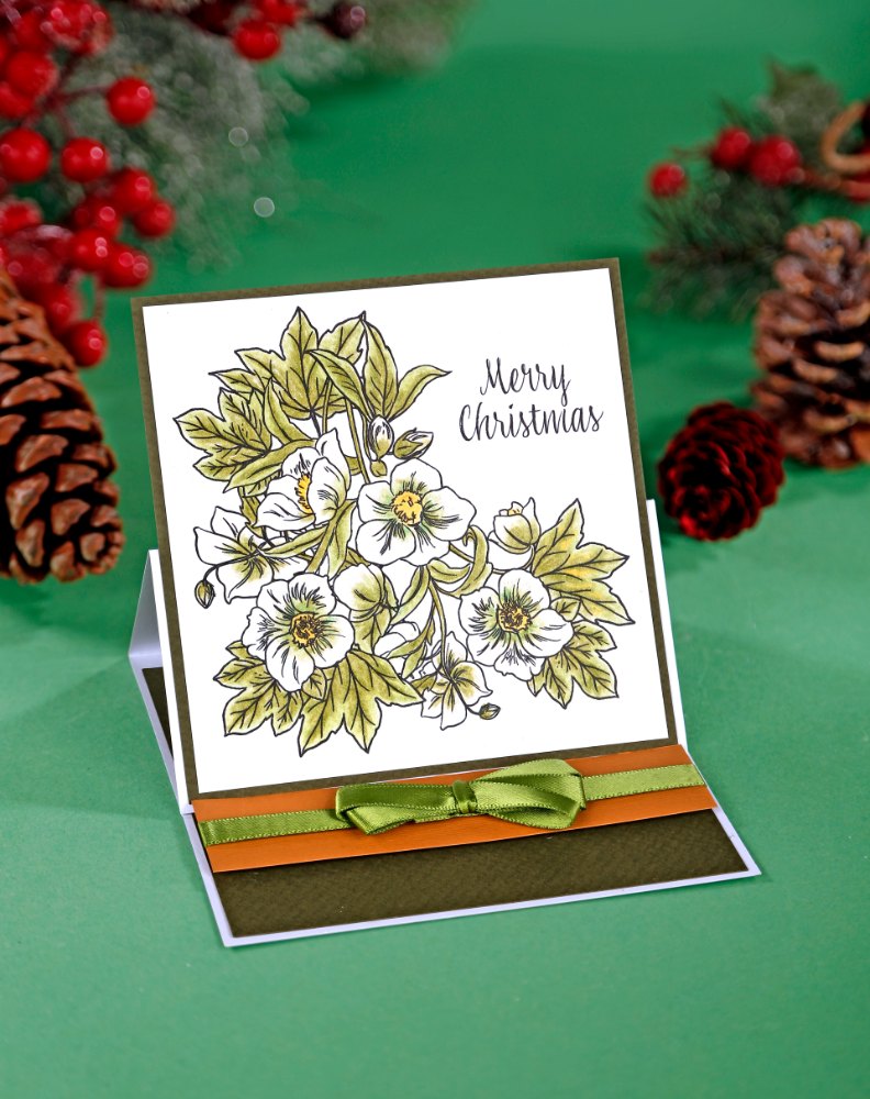 Creative Stamping 128 Digital Downloads - Two Red Robins Festive Floral digi stamps